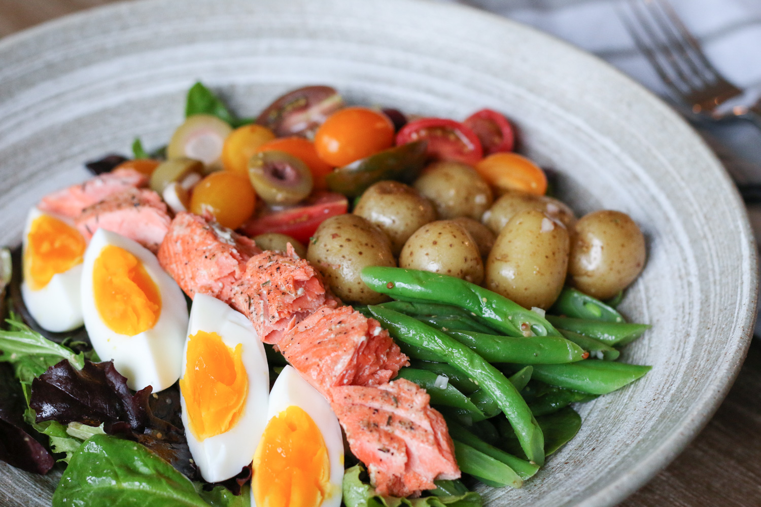 Salmon Nicoise Salad | Emi Cooks