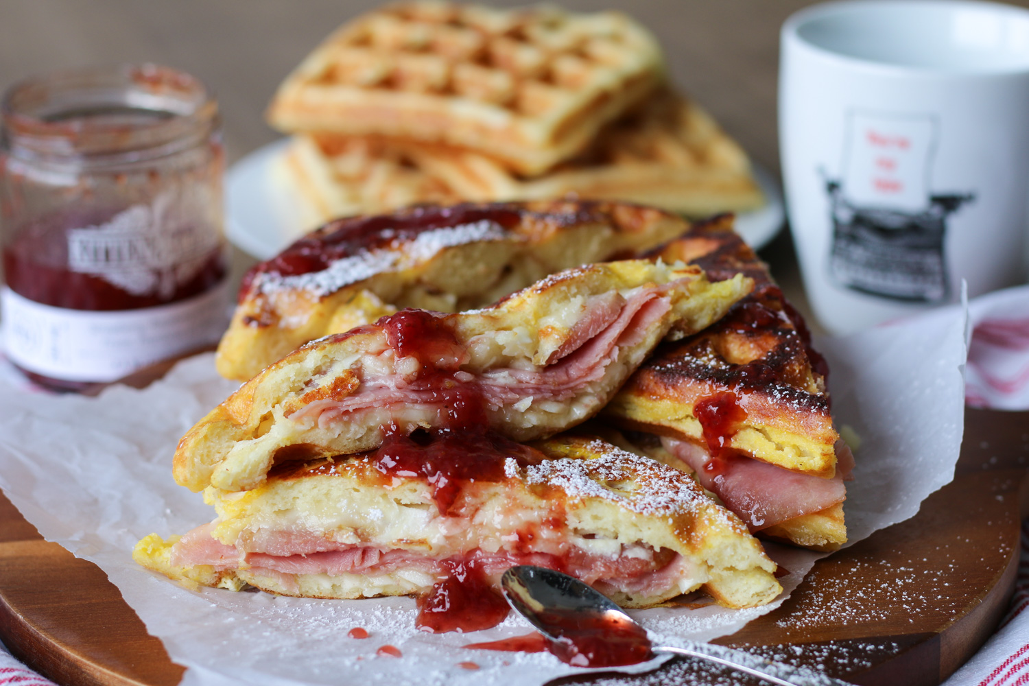 Waffled Monte Cristo Sandwich Recipe - Cultured Table