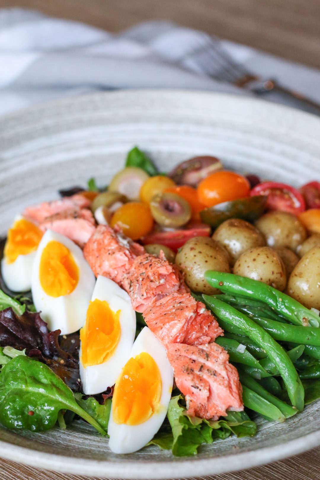 Salmon Nicoise Salad | Emi Cooks